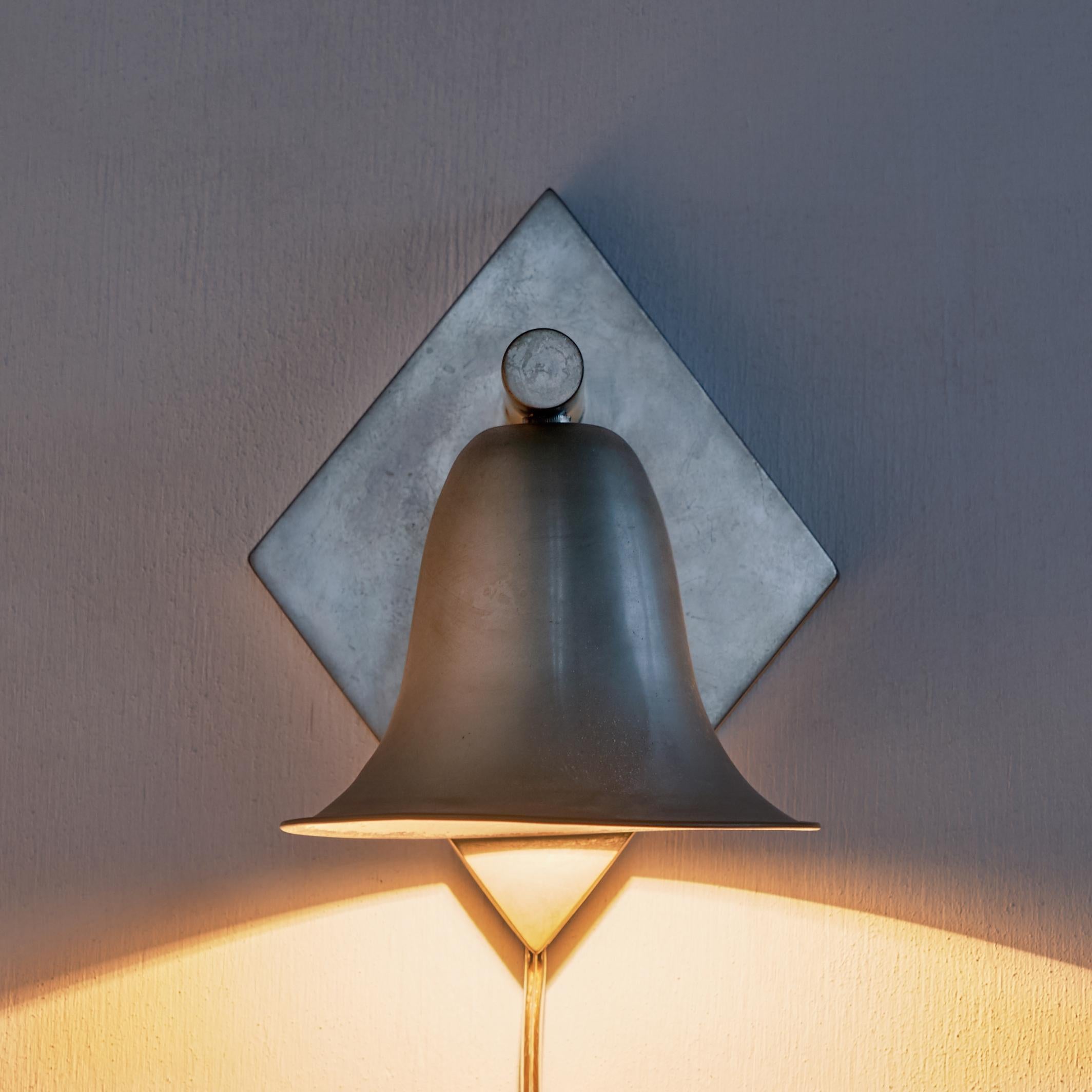 Dutch Bell Shaped Sconce by Gispen For Sale