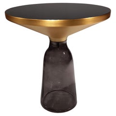 Tavolino a campana originale del 21° secolo in vetro