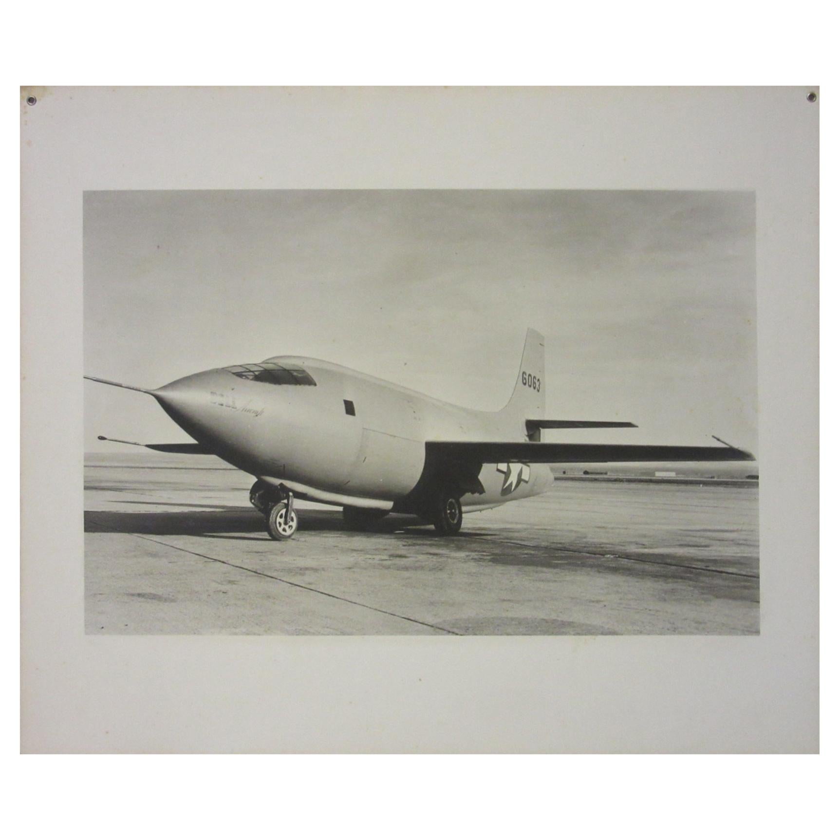 Bell X-1 Aircraft Manufactures Foto / Chuck Yeager im Angebot