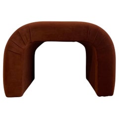 Bella Burnt Orange Waterfall Stool, One in SF