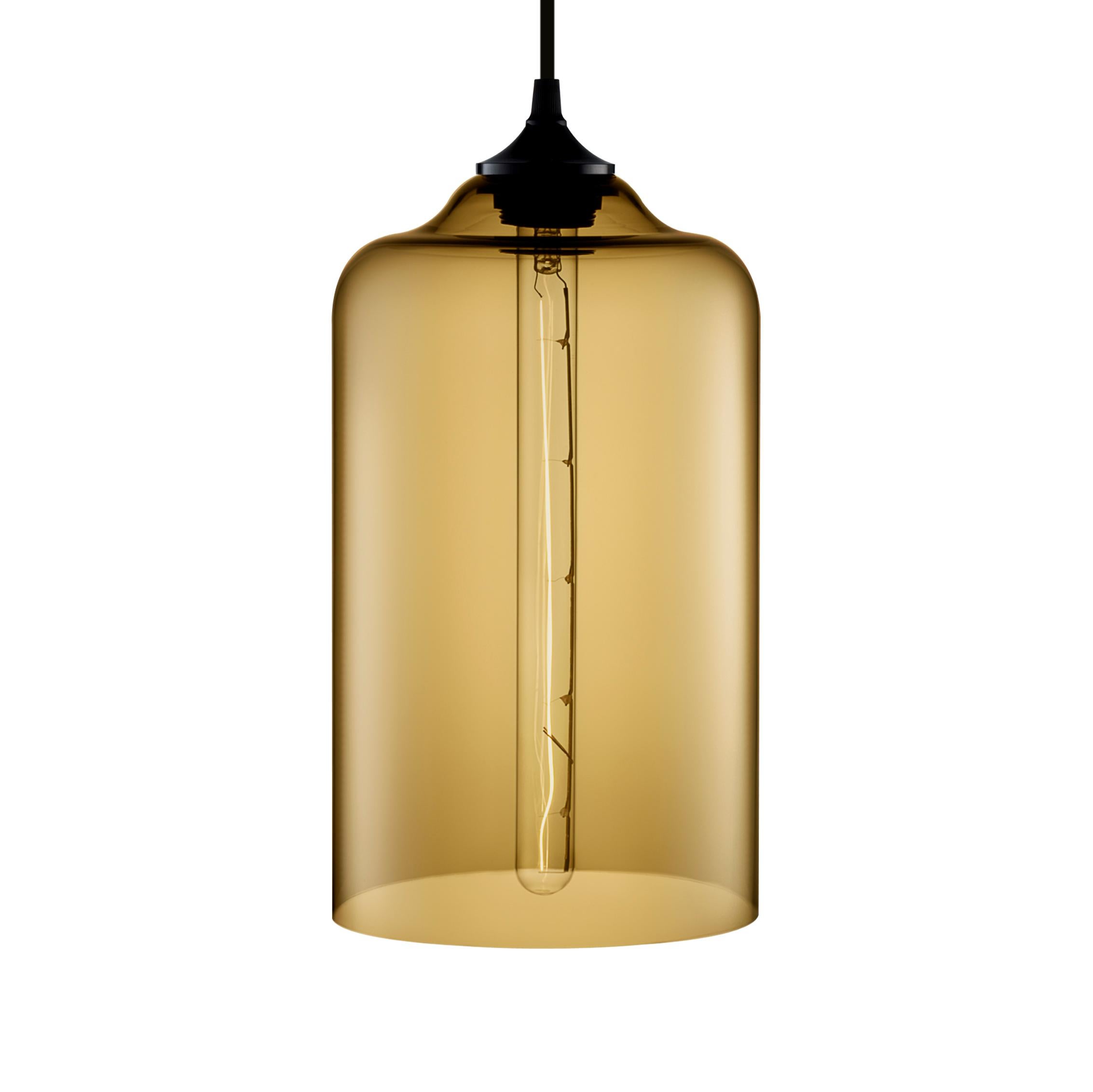 Contemporary Bella Crystal Handblown Modern Glass Pendant Light, Made in the USA For Sale