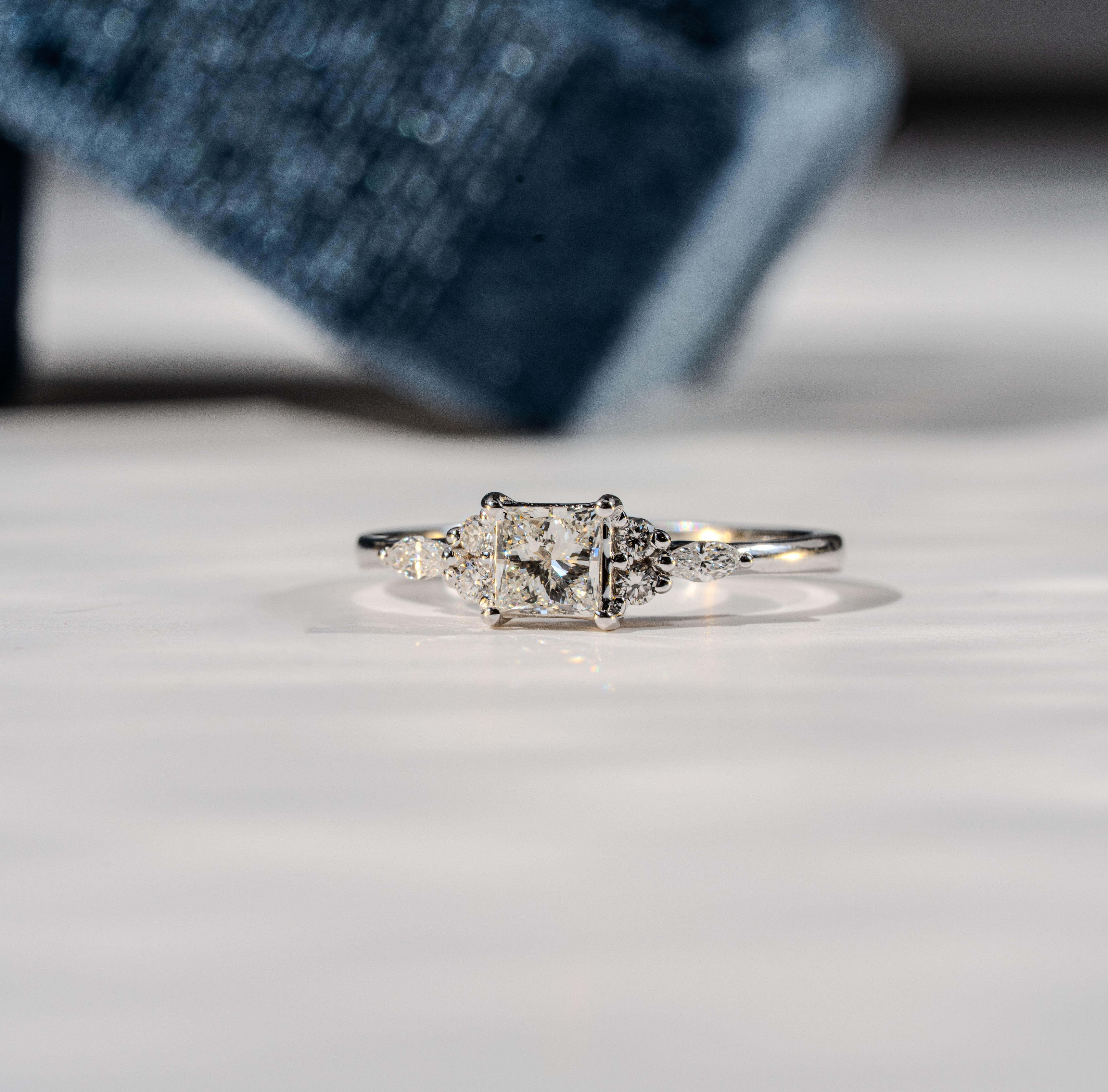 For Sale:  ”Bella” Diamond Engagement Ring 8
