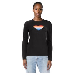 Bella Freud Black Heart Knit Jumper Size S