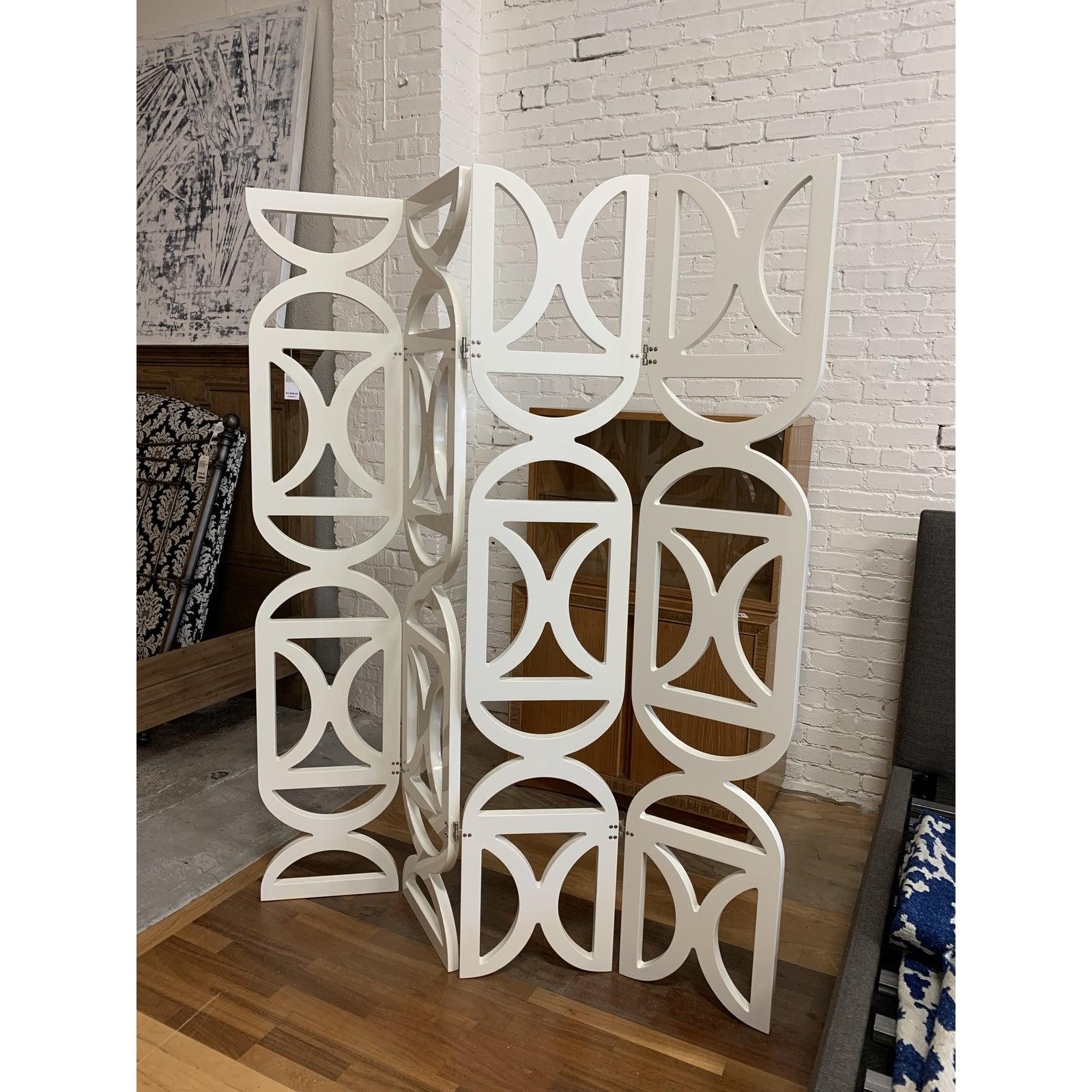 Unknown Bella Loco Europe French Modern Four Panel Wall Divider For Sale