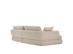 BELLAGIO Pearl Bouclé Chaise Longue with Modern Silhouette