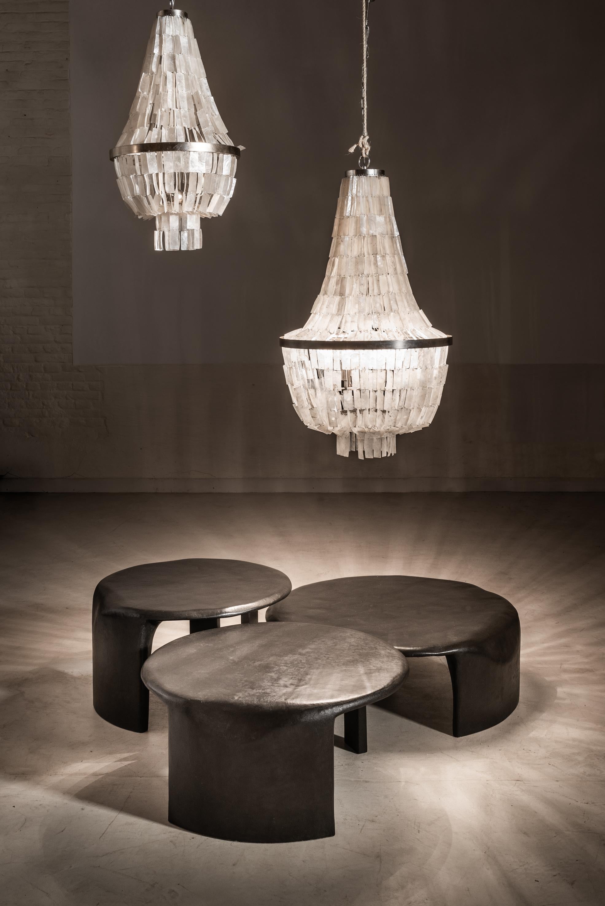 Stone Bellagio Coffee Table Set by Studio Emblématique