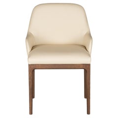 Bellagio Contemporary Upholsterd Armchair in Ashwood 