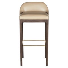 Bellagio Contemporary Upholsterd Bar Stool in Ashwood