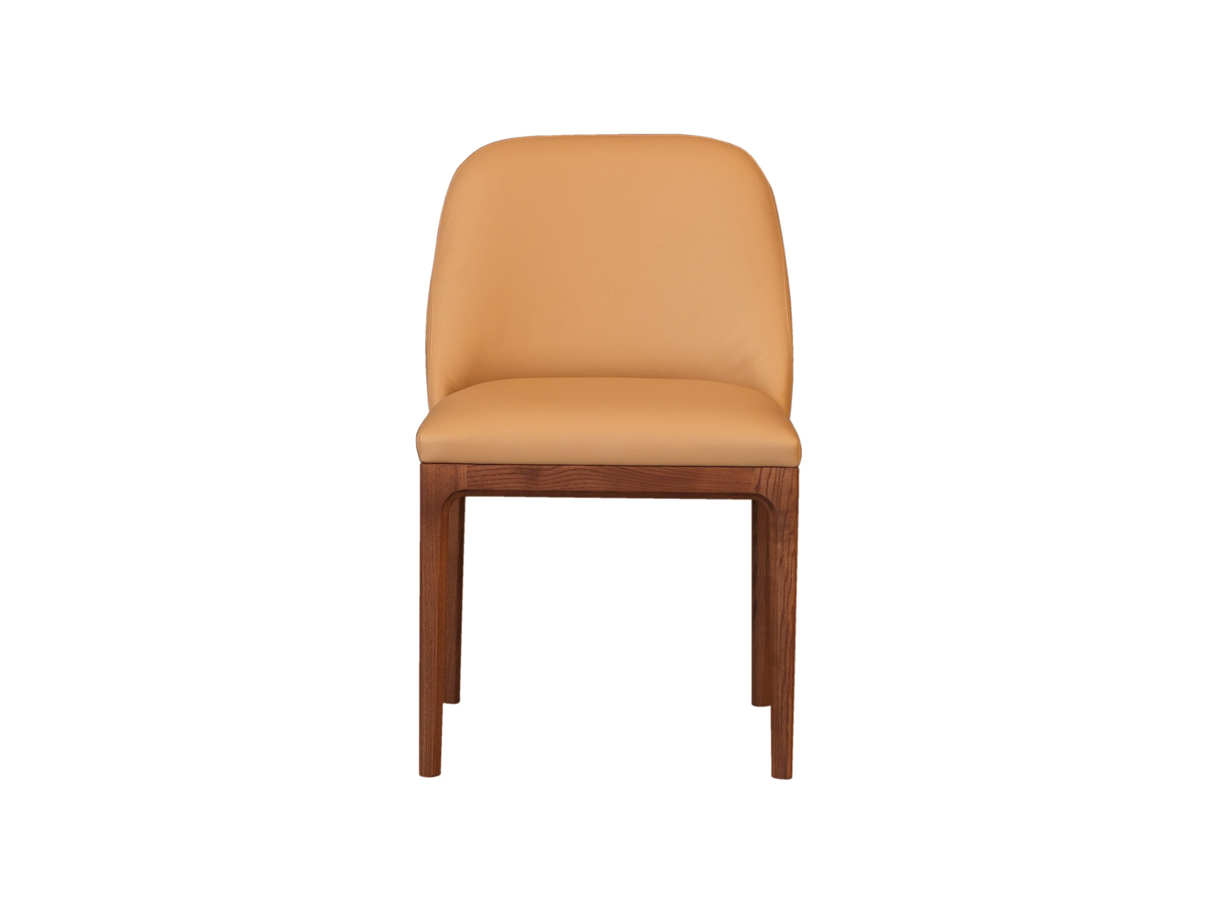Bellagio Contemporary Upholsterd Dining Chair in Ashwood  5