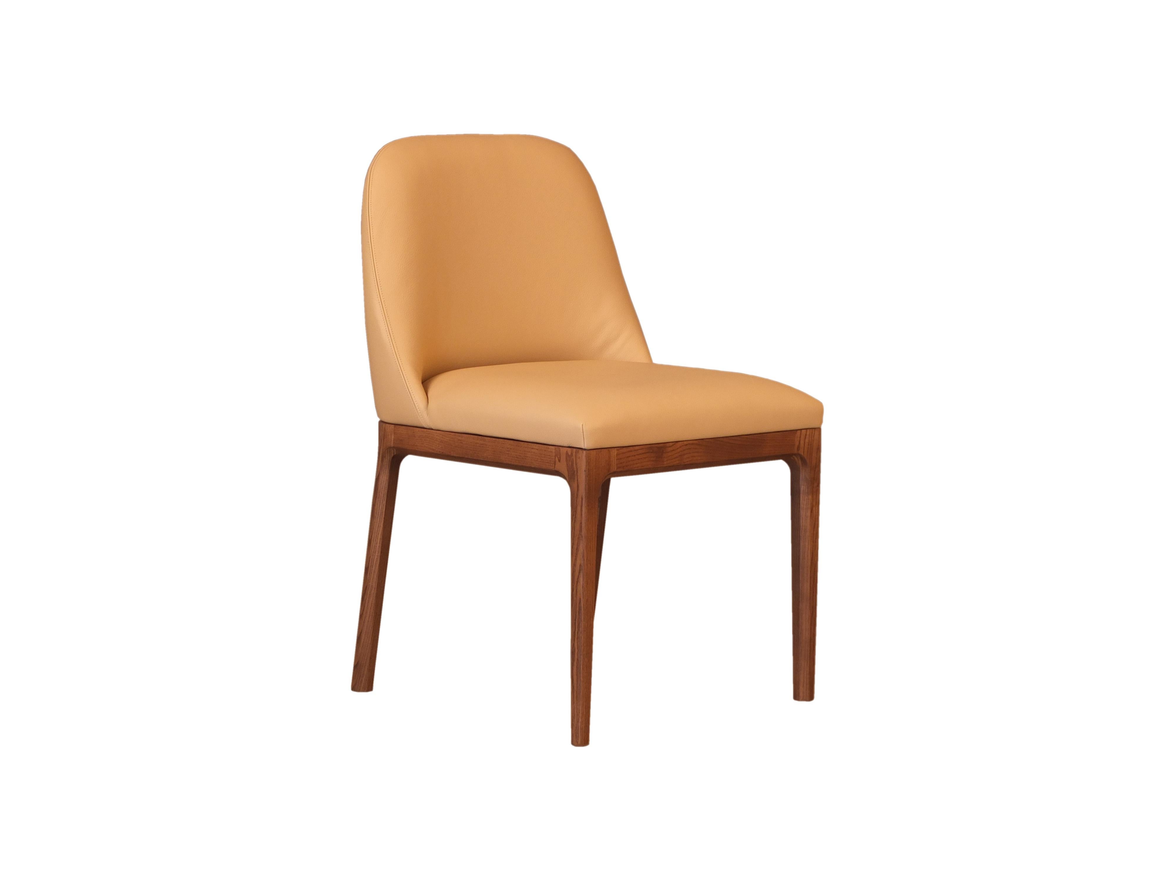 Bellagio Contemporary Upholsterd Dining Chair in Ashwood  6