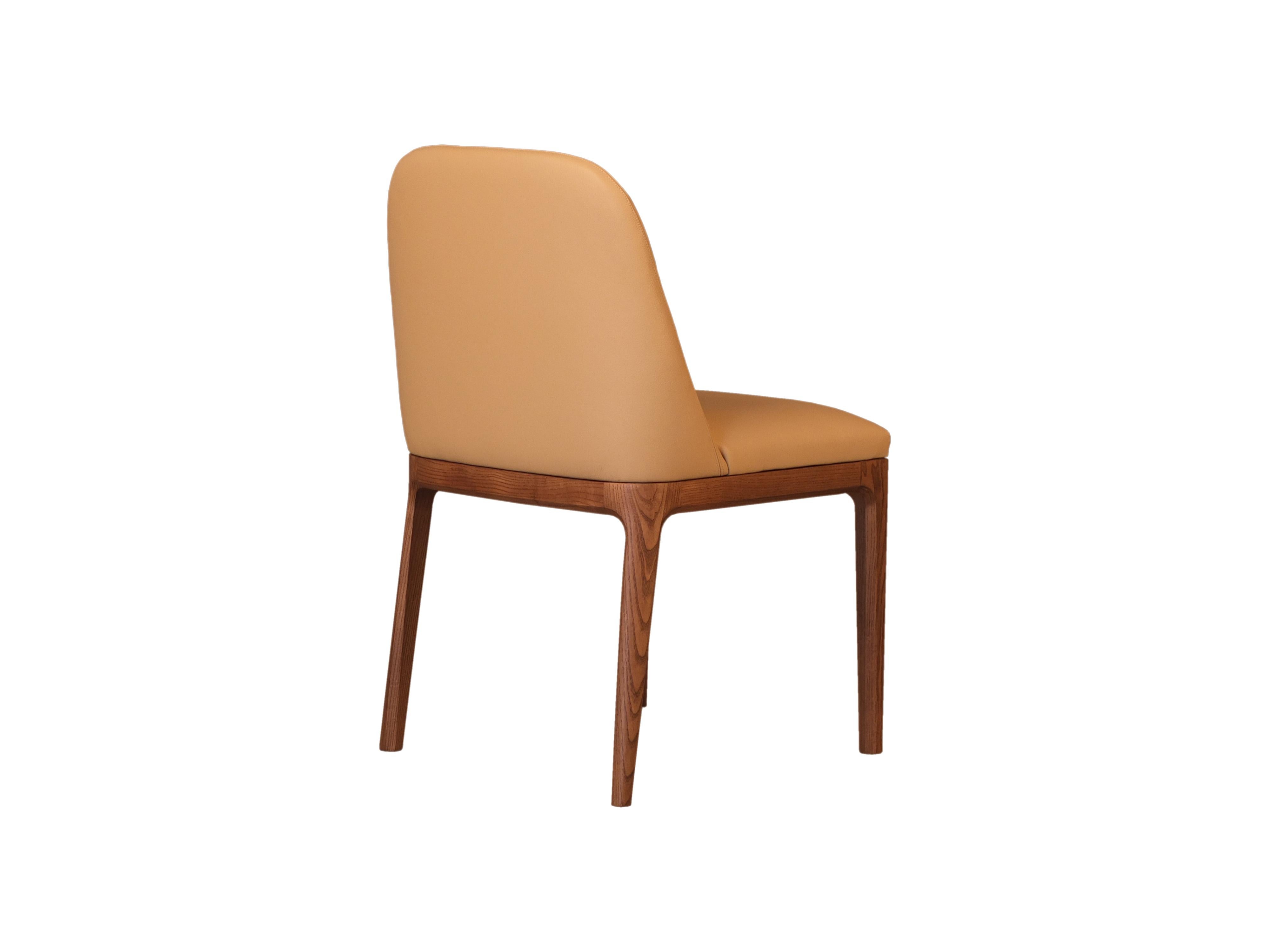 Bellagio Contemporary Upholsterd Dining Chair in Ashwood  7