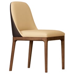 Bellagio Contemporary Upholsterd Dining Chair in Ashwood 