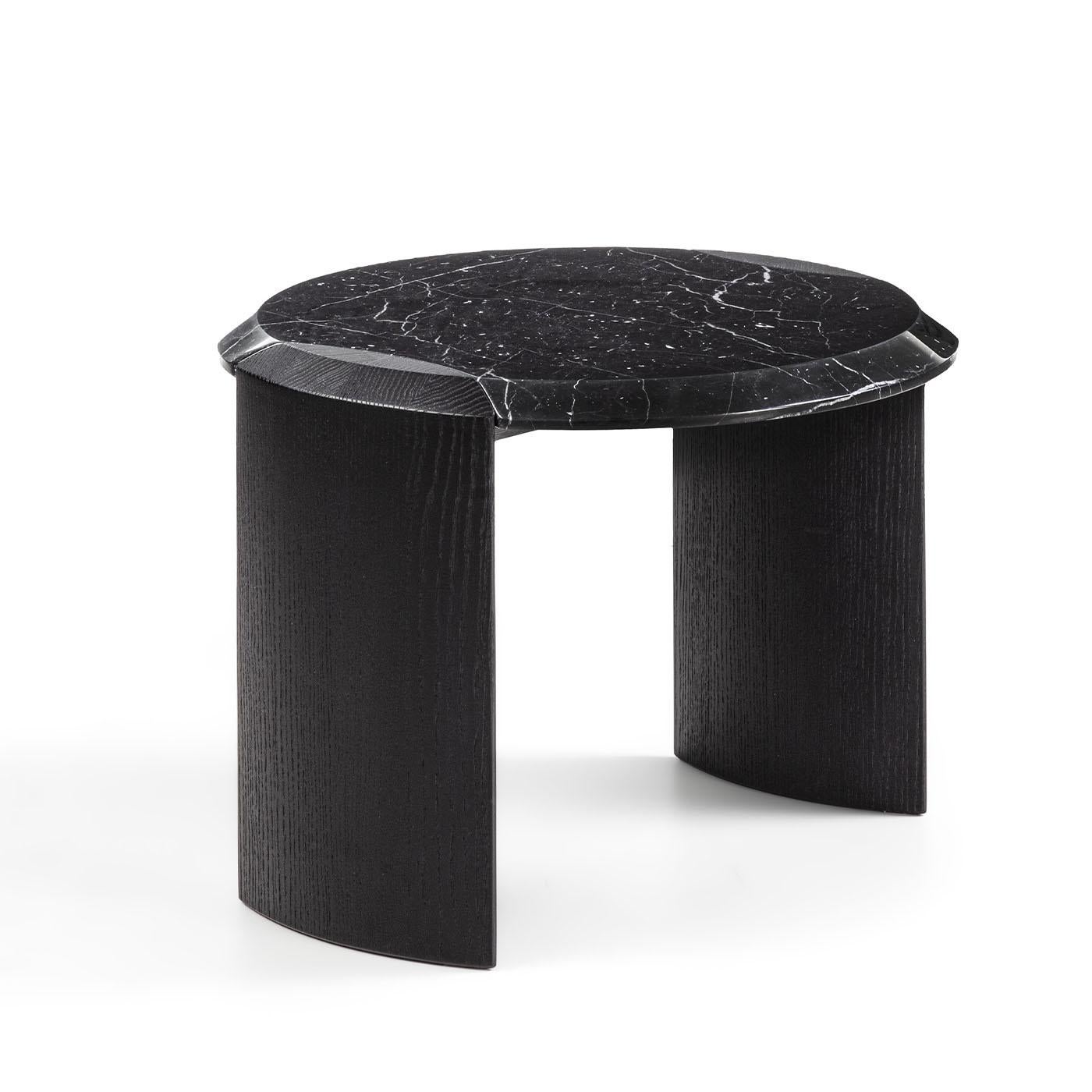 Contemporary Bellagio Marquinia Black Side Table For Sale