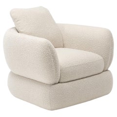 Bellagio Modern Lounge Chair, Curved Upholstered Design, New, 2026