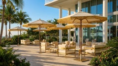 Bellagio Parasol - Elegant Design and Sturdy Construction for Outdoors