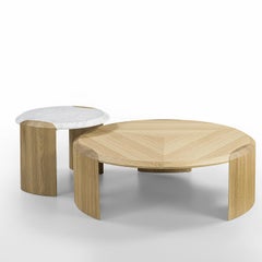 Bellagio Round Oak Coffee Table