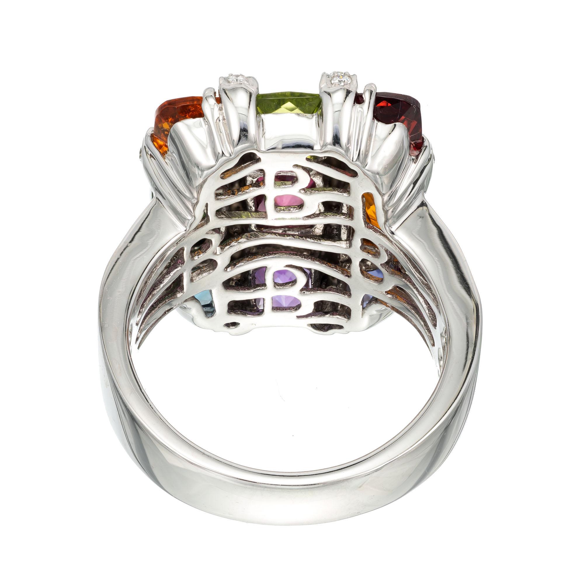 multi color rings