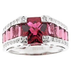 Bellarri Bague Biusa en tourmaline rose et diamants