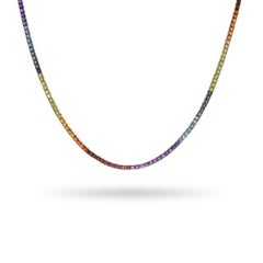 Bellarri Collana Eternal Love in oro giallo 14k con pietre multiple da 41,10tcw