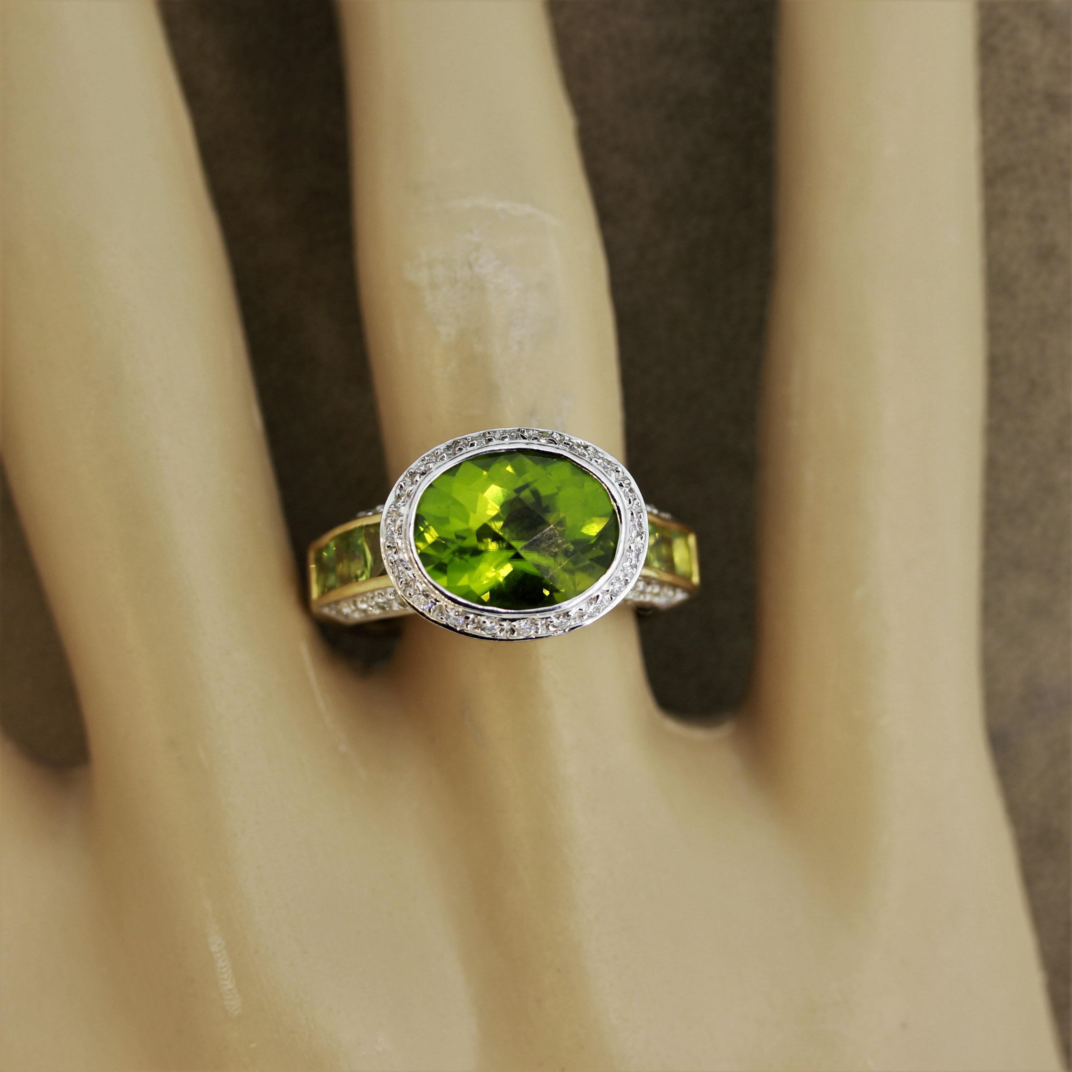 Bellarri Peridot-Diamant-Goldring 5