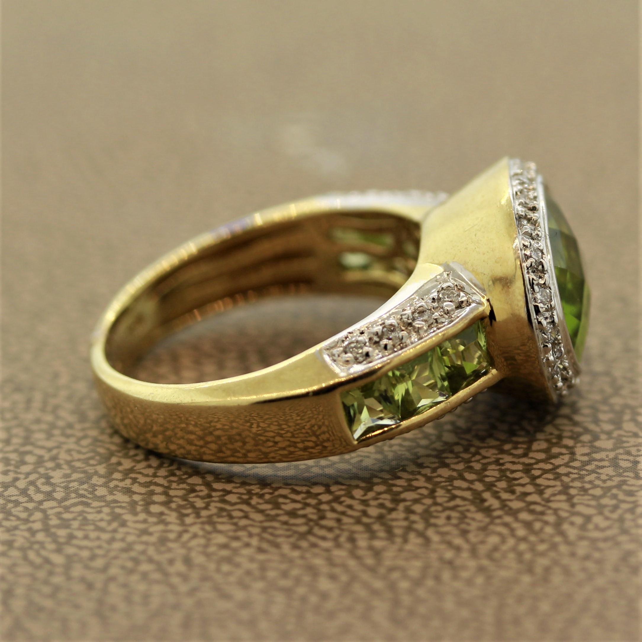 Bellarri Peridot-Diamant-Goldring 1
