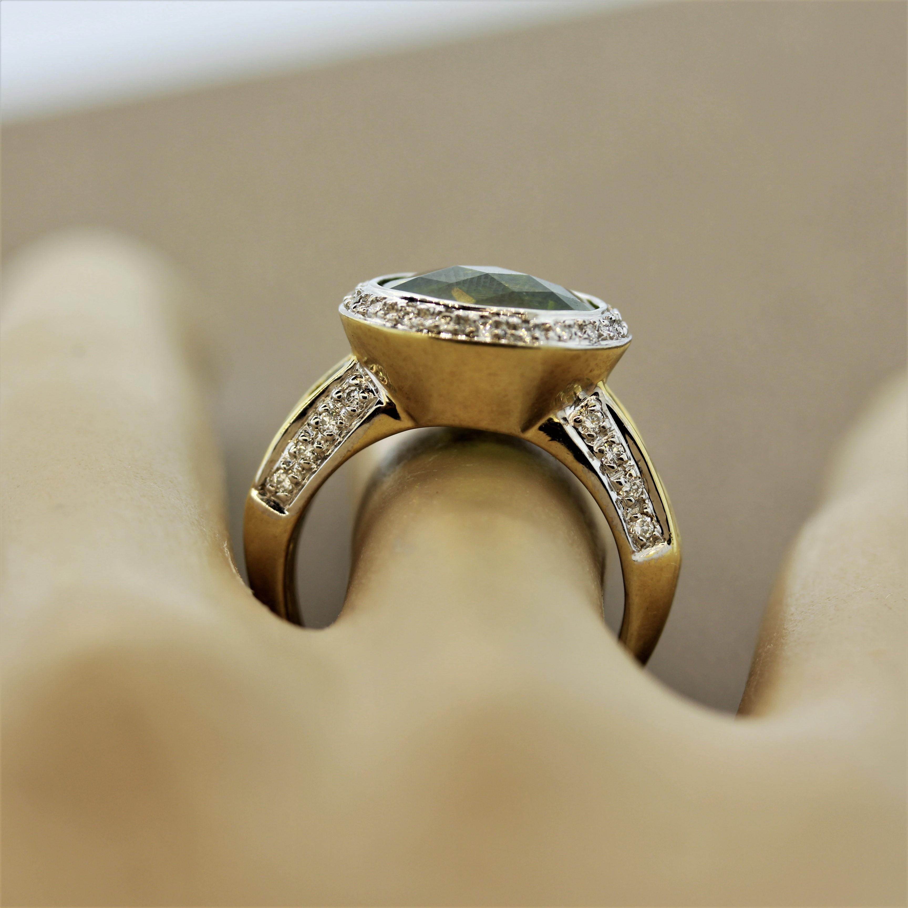 Bellarri Peridot-Diamant-Goldring 3