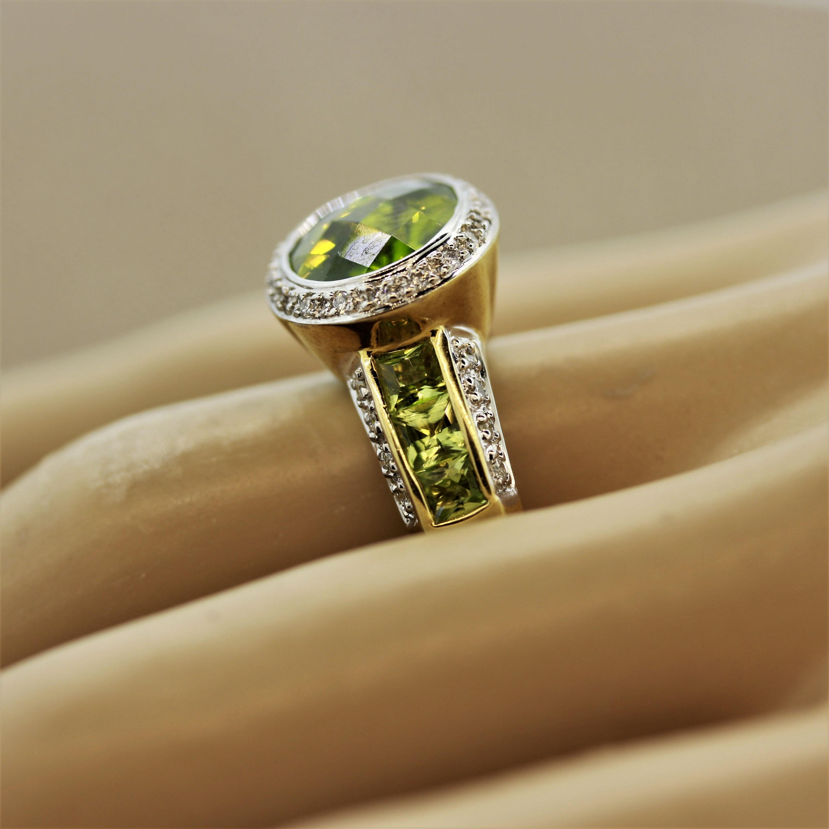 Bellarri Peridot-Diamant-Goldring 4