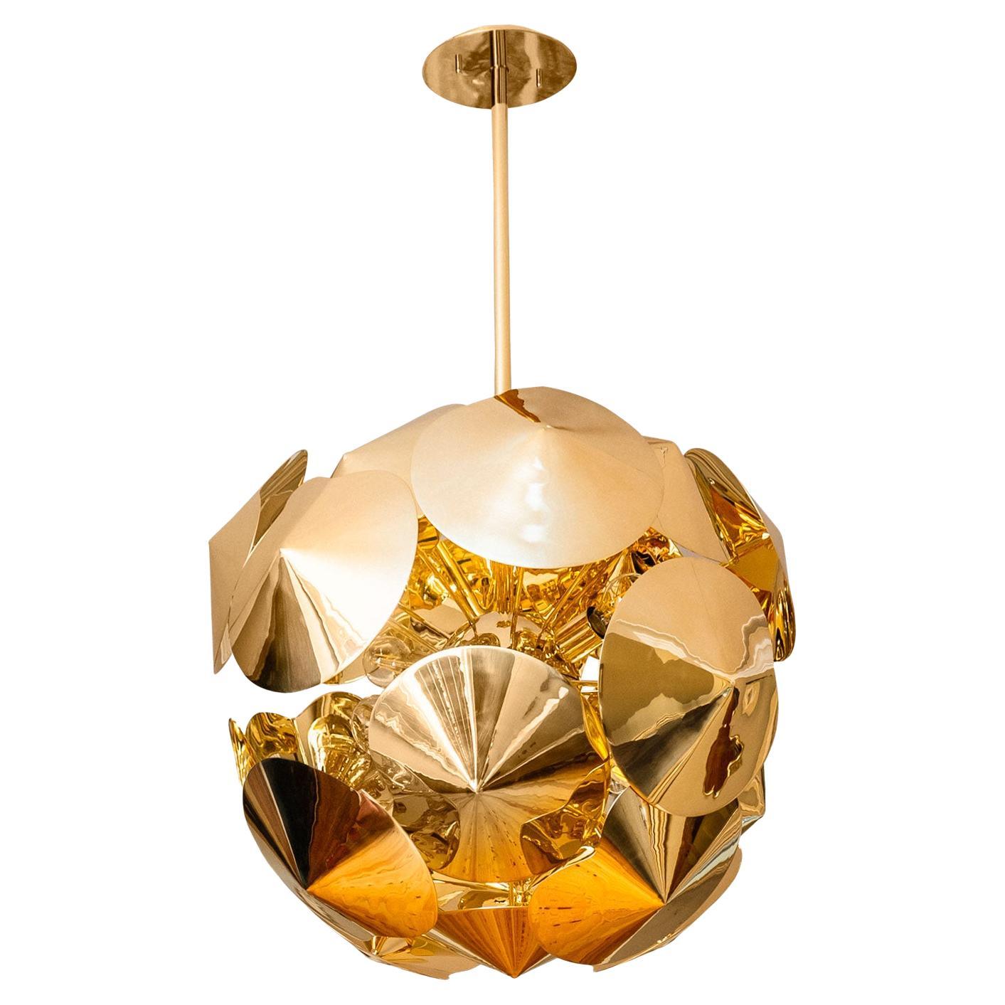 Bellatrix Pendant made of brass, design and handcraft in Porto