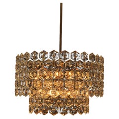 BELLAZA 36" Double-Tiered Crystal Chandelier By LUXE
