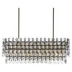 BELLAZA 60" Double-Tiered Dining Crystal Chandelier By LUXE
