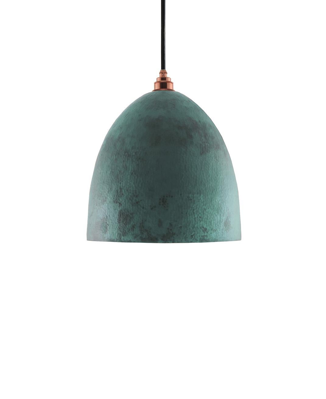 Belle Contemporary Pendant Lamp in Solid Polished Copper For Sale 2