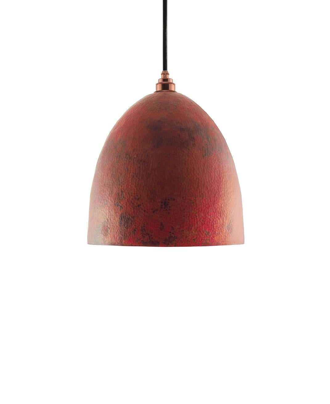 Belle Contemporary Pendant Lamp in Solid Polished Copper For Sale 3
