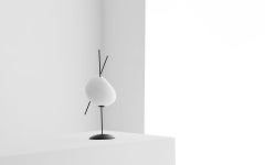 Belle de Nuit, Battery Lamp in white Porcelain and Metal, XS, YMER&MALTA, France