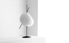 Belle de Nuit, Electric Lamp in white Porcelain and Metal, L, YMER&MALTA, France