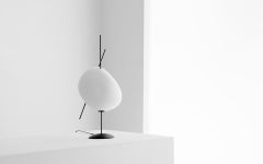 Belle de Nuit, Electric Lamp in white Porcelain and Metal, M, YMER&MALTA, France