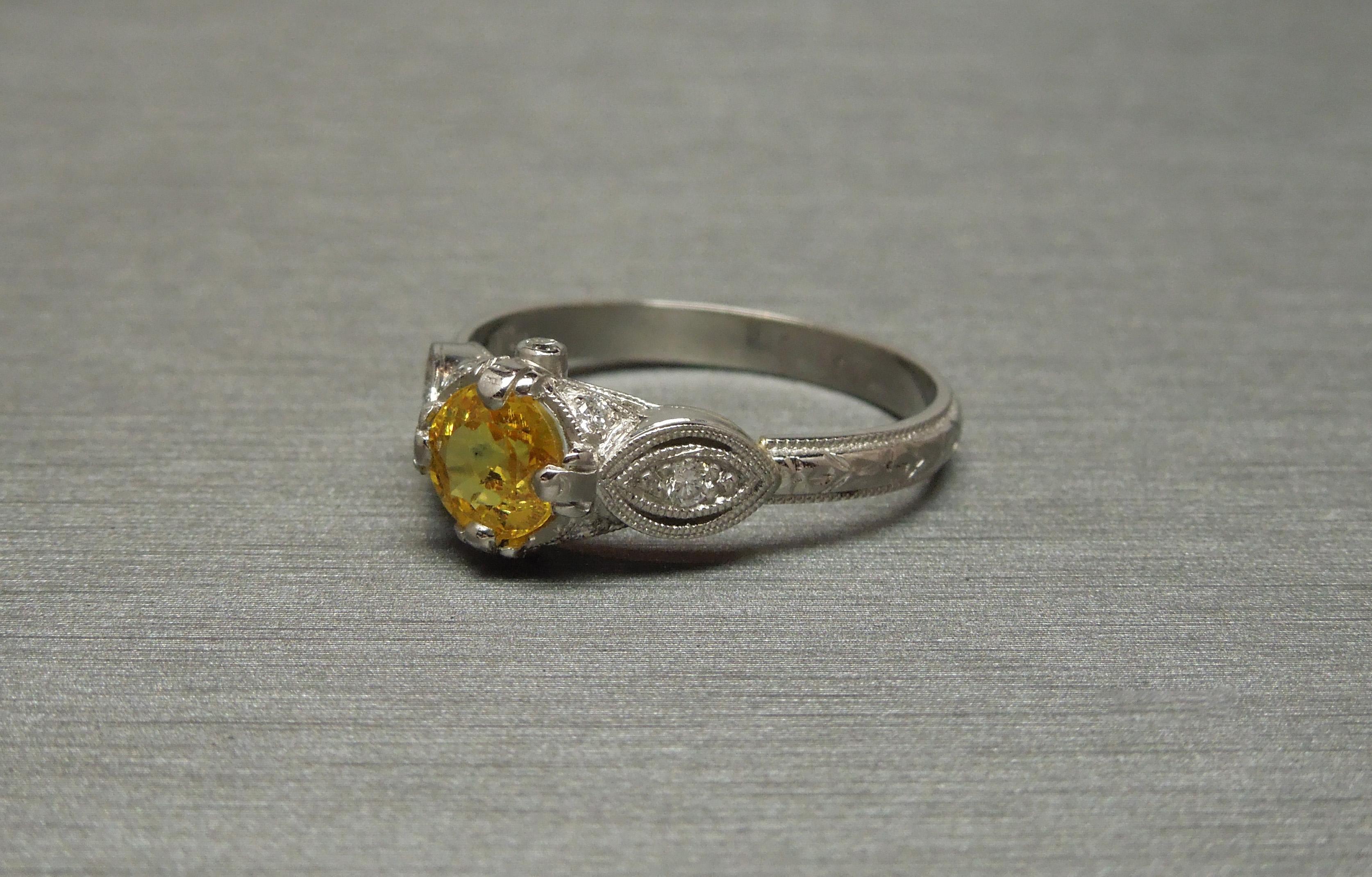 canary yellow sapphire ring