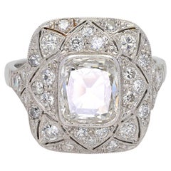 Antique Belle Epoque 1.80 Ct. Diamond Plus Platinum ring