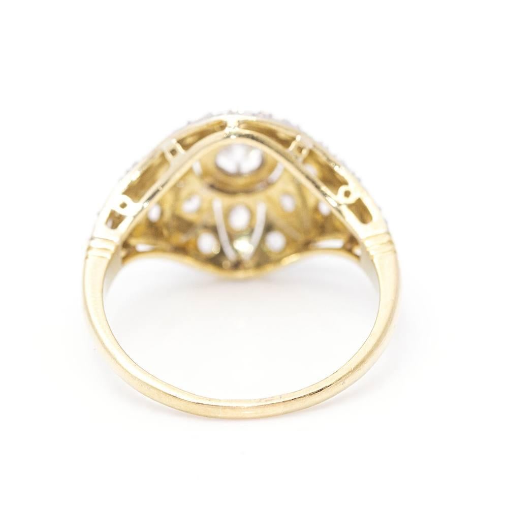Women's  Belle Époque 1920 Ring with Diamonds For Sale