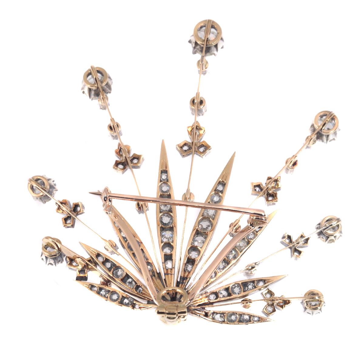 Belle Époque 6.65 Carat Diamond Tiara Also Pendant, Necklace or Brooch, 1900s 5