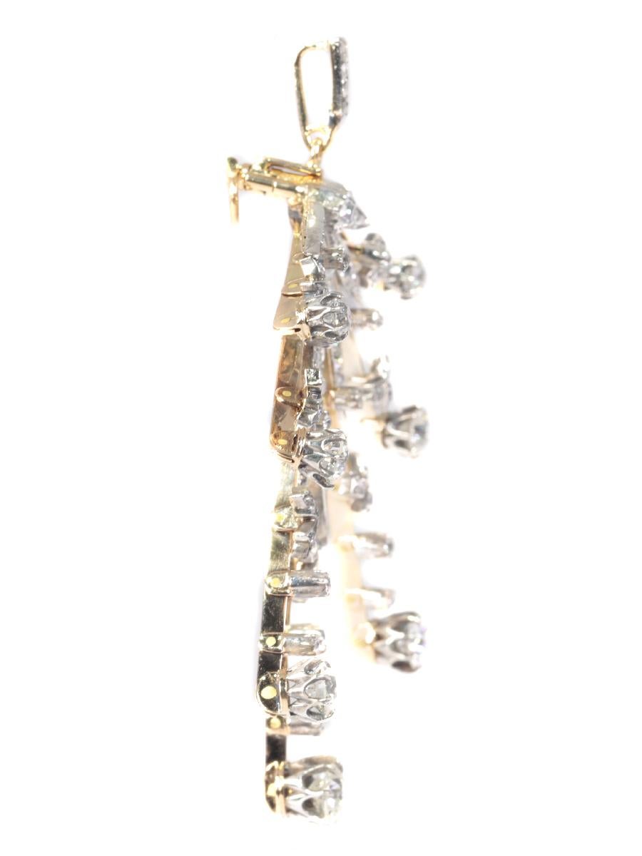 Belle Époque 6.65 Carat Diamond Tiara Also Pendant, Necklace or Brooch, 1900s 2