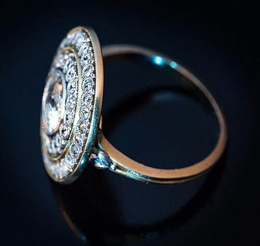 Women's Belle Epoque Antique Diamond Engagement Ring
