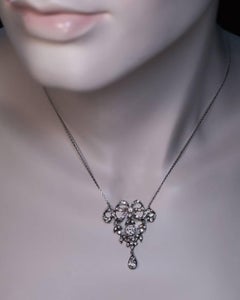 Belle Époque Antique Garland Style Diamond Necklace