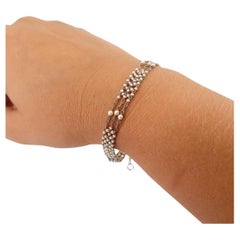 Belle Epoque Antique Platinum Bracelet with Natural Pearls