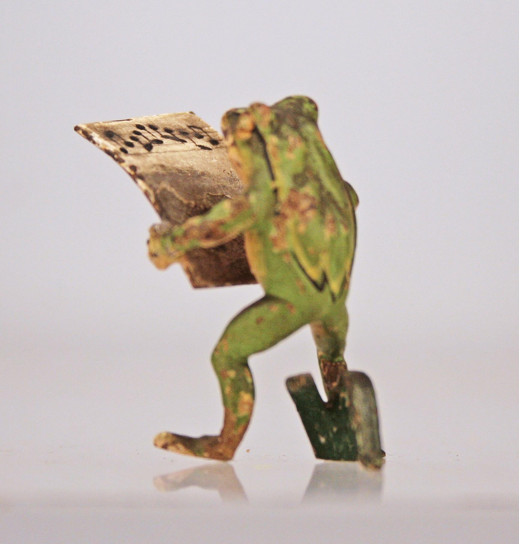 Belle Époque Austrian/Viennese Group of Bronze Sculptures of Band/Musician Frogs For Sale 2