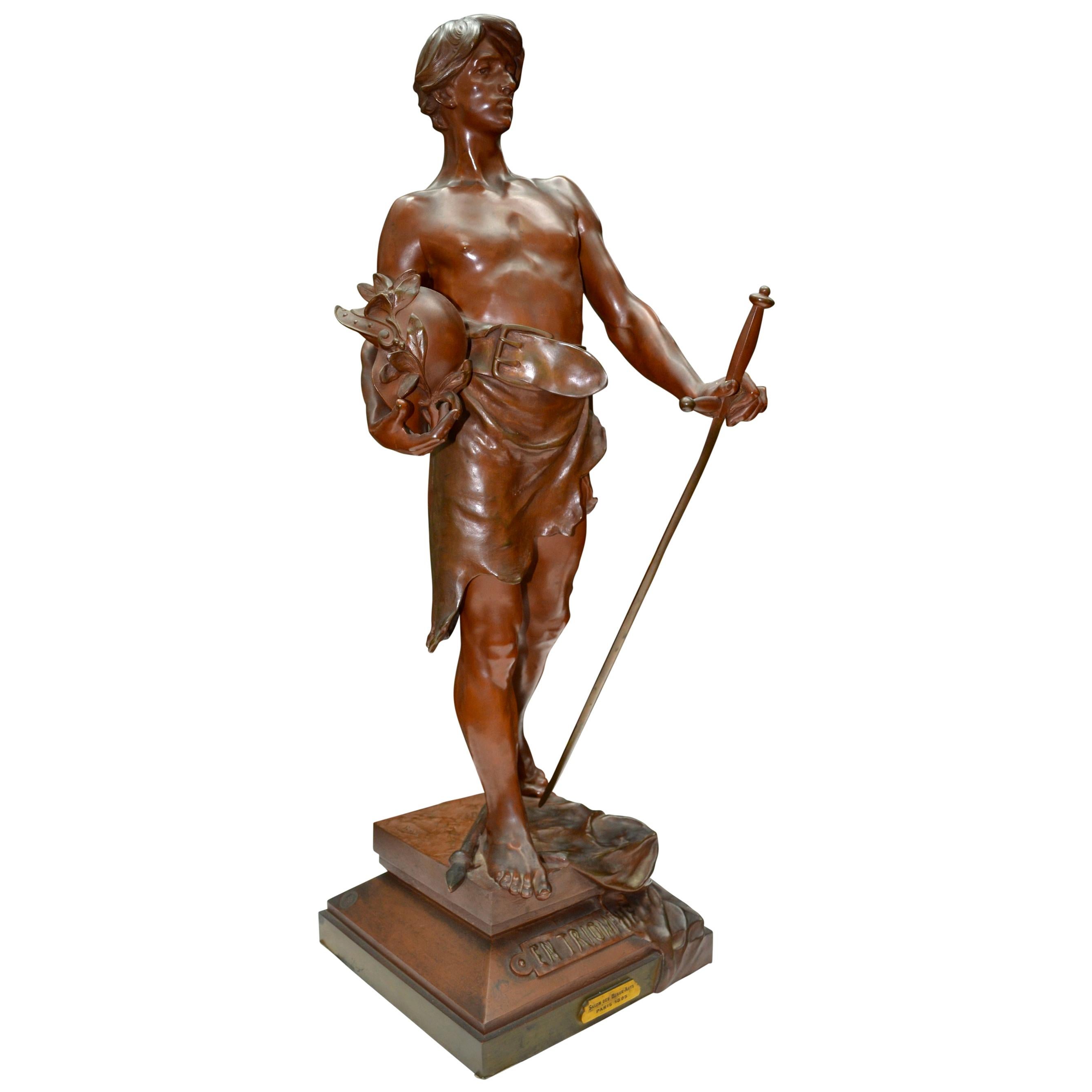 Belle Époque Bronze Statue Titled "En Triomphe" by Antoine Bofill at  1stDibs | antoine bofill bronze sculpture, belle statue, bofill bronze