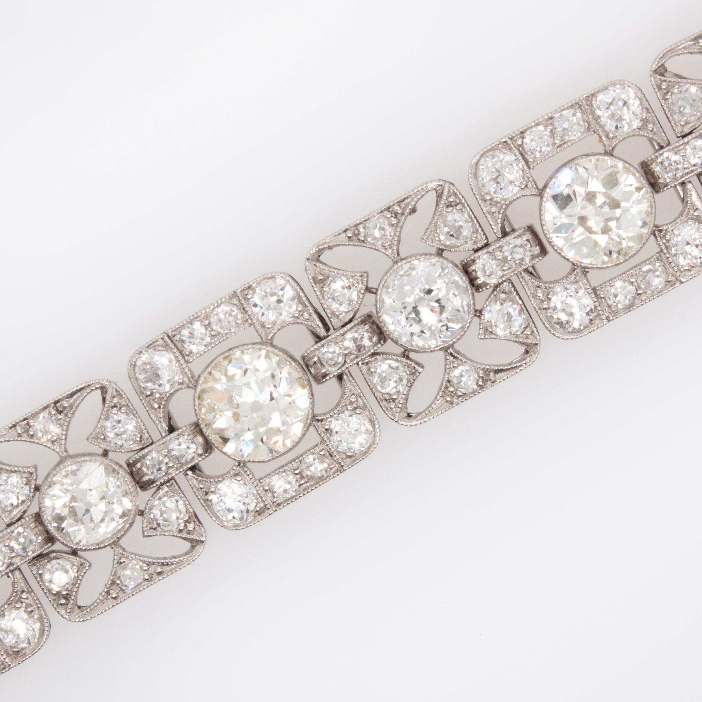 Belle Epoque Diamond Bracelet, 1910s In Excellent Condition In Idar-Oberstein, DE