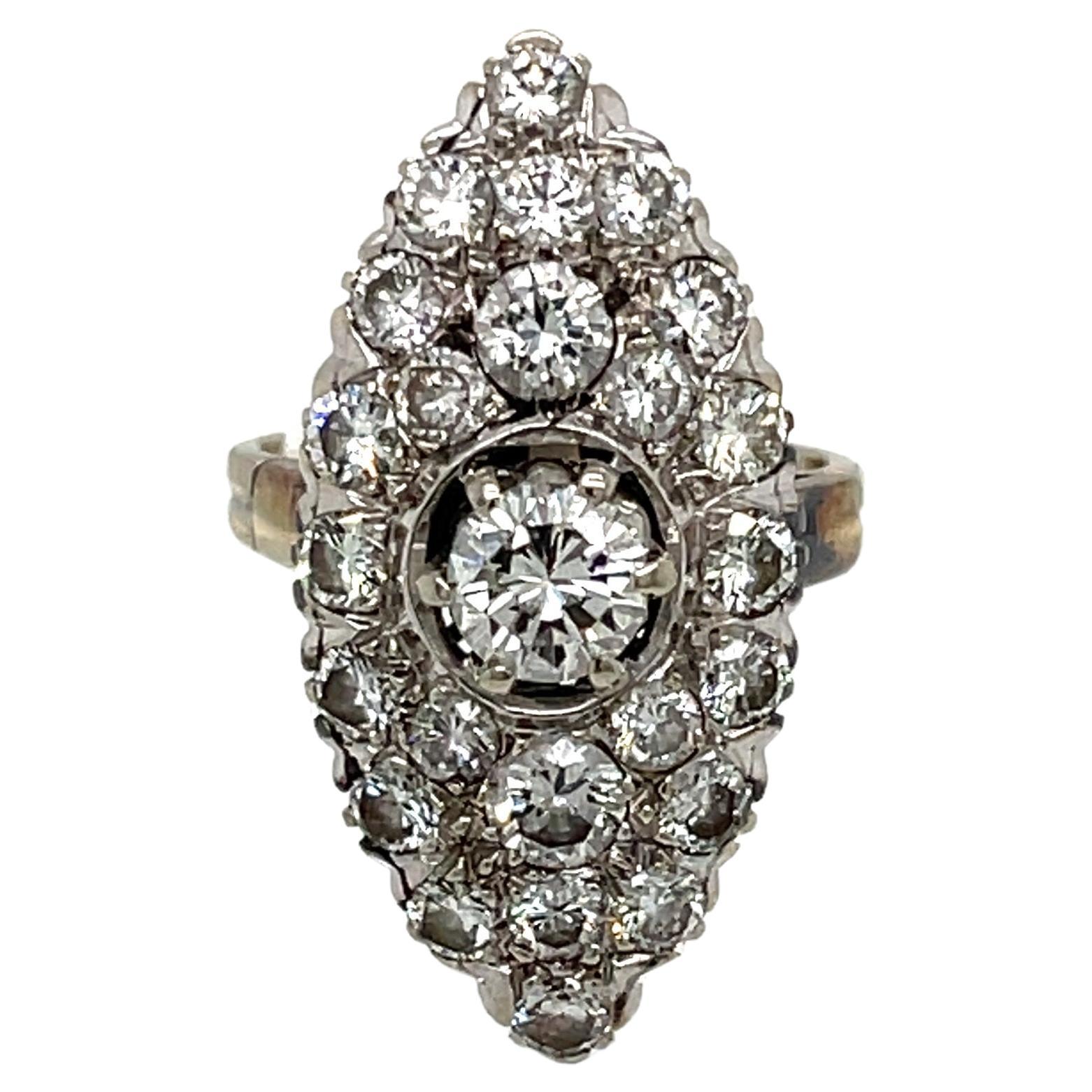 Belle Epoque Diamond Gold Shuttle Ring