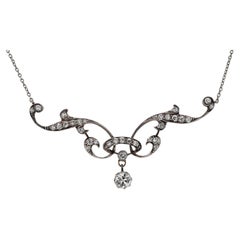 Belle Epoque Diamond Lavalier Necklace