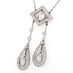Lavalier en diamant de la Belle Époque:: 1900