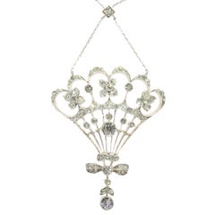 Belle Epoque Diamond Pendant Most Probably Austrian Hungarian